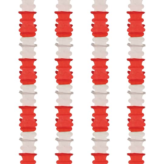 Beistle 14.5ft. Red & White Ceiling Drops, 4ct.